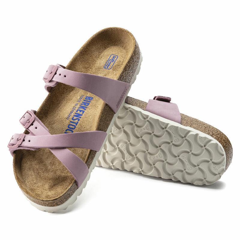 Franca Birkenstock Soft Footbed Nubuck Kozene Damske Nachový | SK 87RVD